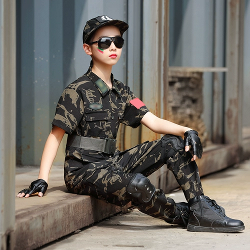 Детский камуфляжный осенний комплект для мальчиков для школьников для детского сада