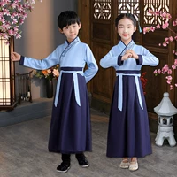 Синий прямой рукав