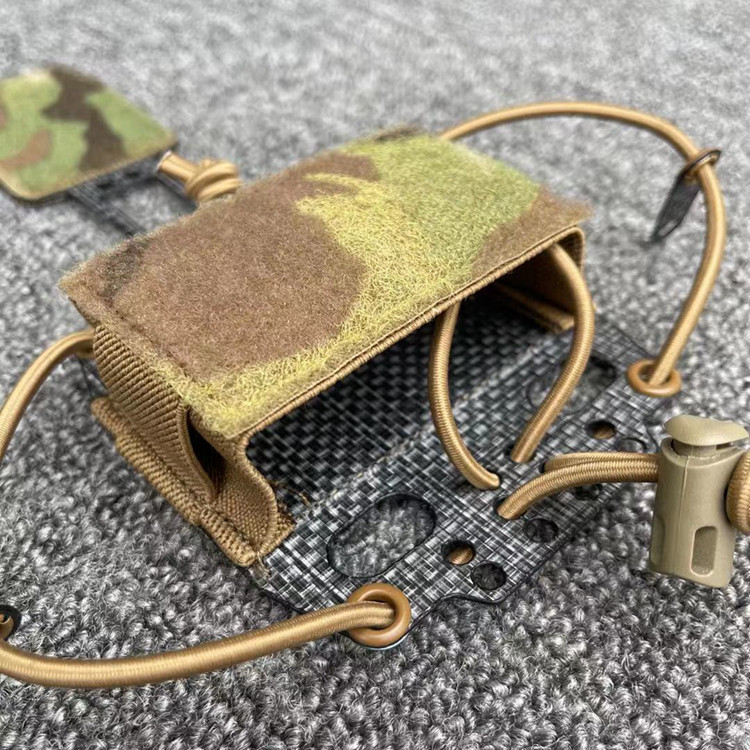 Elastische Kordel Fester T-Typ-Rahmen Taktischer Helm Pvs31 NVG Batterieaufbewahrungstasche Tasche Pack Airsoft Jagd – Detail 5
