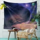 Starry Moon Moon Tapestry Treo Vải Nền Vải Khăn trải bàn Phòng ngủ Phòng khách Trang trí tường Vải Rèm vải thảm thổ cẩm