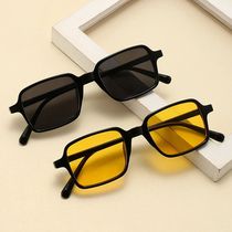 2023 Fashion Vintage Leopard Rectangle Frame Sunglasses UV40