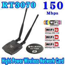 3000mW High power wireless network card network adaptation wifi receiver 3070 chip dual antenna BT-N9100