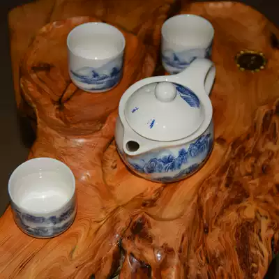 Taihang cliff tea tray tea cup modeling material aging material wool root carving raw material boutique decoration tea table