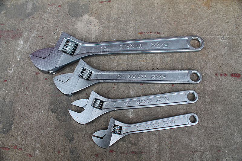 West Mitte 6 8 10 12 15 inch Activity wrench Machine repair Active Mouth Wrench Manual Tool