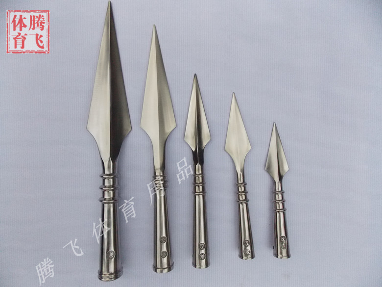 Stainless steel gun head red tassel gun gun gun head Tai Chi gun bully gun martial arts supplies unopened