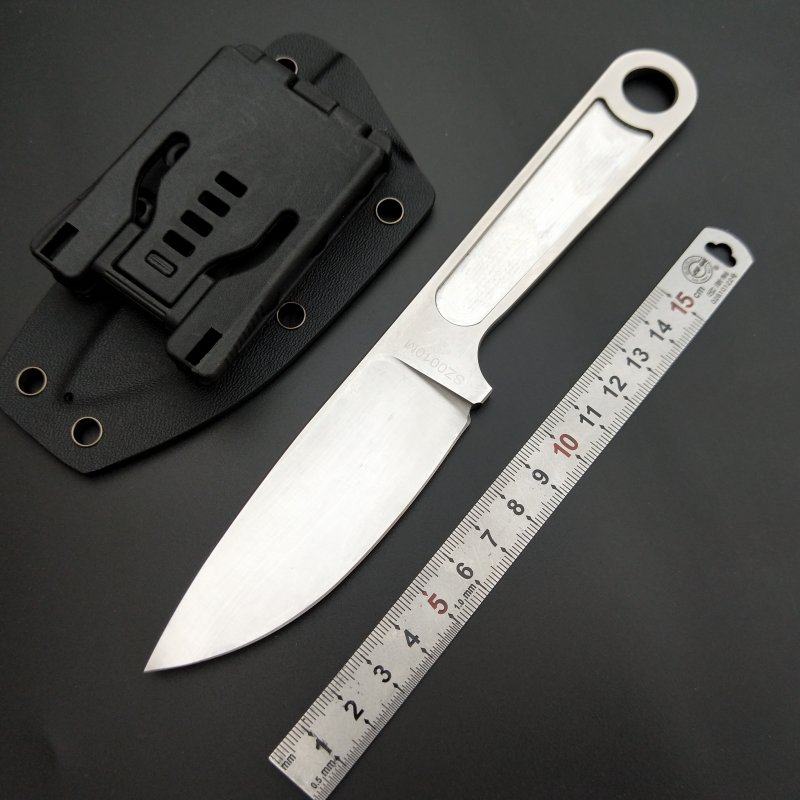 Carry-on survival camping K sheath small straight knife high hardness and sharp one-piece steel fruit knife self-defense knife special combat knife portable