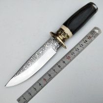 Straight knife field small knife tactical cutter outdoor knife with high hardness special battle for raw knife frontal livt collection handmade knife