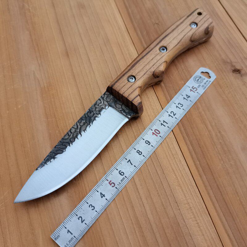 Hand Small Knife Split Knife Cut Meat Knife Sold Meat Knife Outdoor Camping Small Straight Knife Sharp Water Fruit Knife Forged Knife Thickened