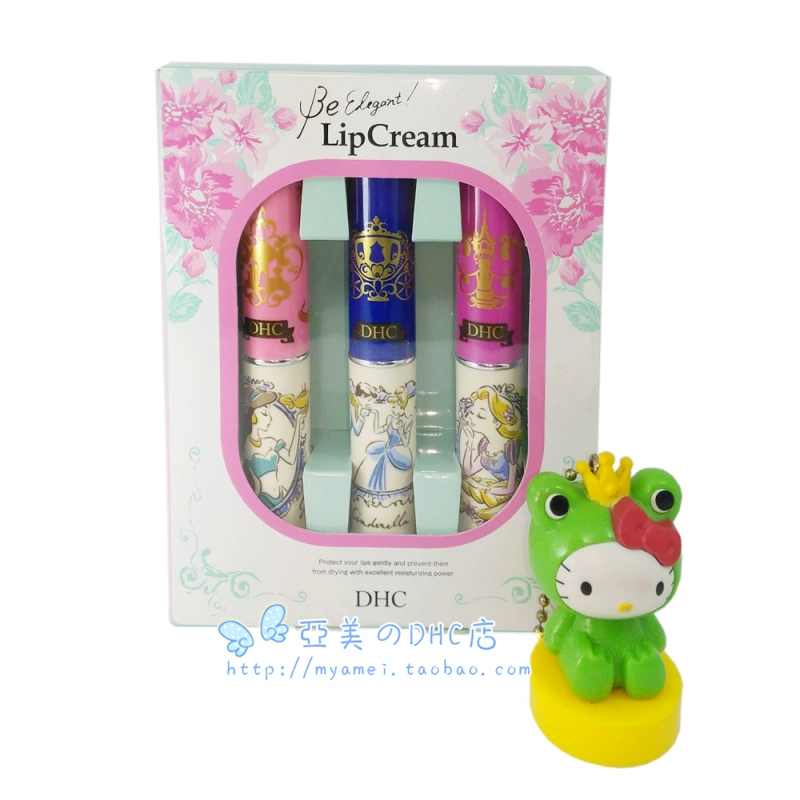 Nhật Bản DHC môi ô liu son dưỡng môi Snow White Disney phiên bản giới hạn hộp quà tặng ba - Son môi
