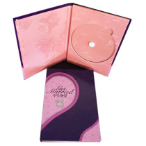 Two Fold CD Box Wedding Qing CD Box Wood Box This Life Love DVD Wooden Box Single Disc