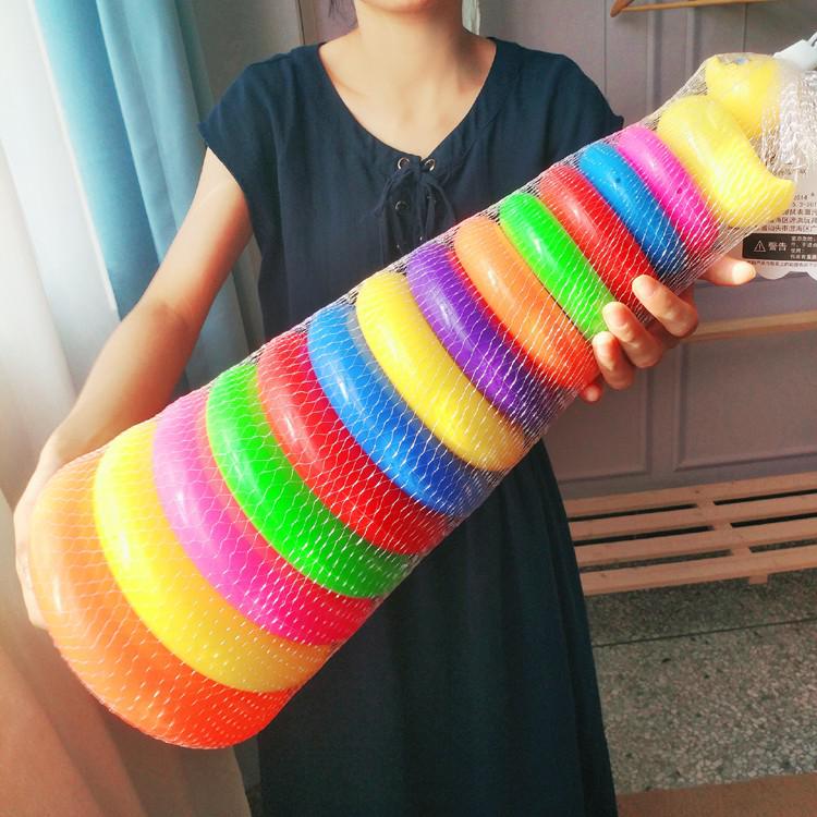 Cup plastic toy Multi-color colorful stacking trap stacking music circle Layer by layer Early education enlightenment kindergarten