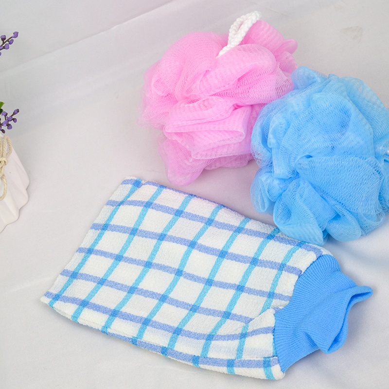 Bath towel Toning rubbing bath towel decontamination bath gloves Double-layer rubbing bath gloves Bath artifact decontamination bath cover