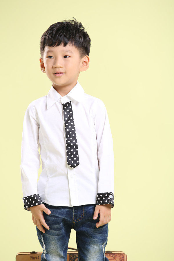 Chemise garcon à manche longue - Ref 2078204 Image 5