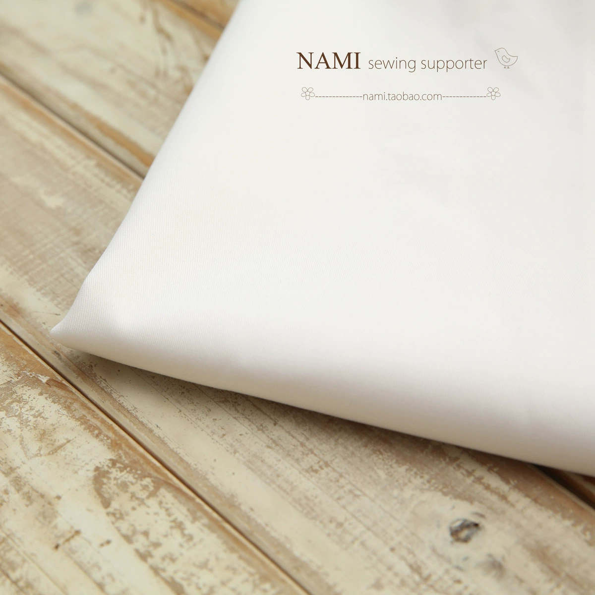 [Nami home] Vải nhập khẩu Nhật Bản thời trang quần áo trẻ em làm bằng vải twill cotton trắng - Vải vải tự làm