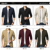 Áo khoác nam mùa xuân và mùa thu Quần lọt khe mùa đông và cao bồi Cowboy nam Hàn Quốc 2018 New Youth Plus Velvet Jacket áo khoác nỉ Áo khoác