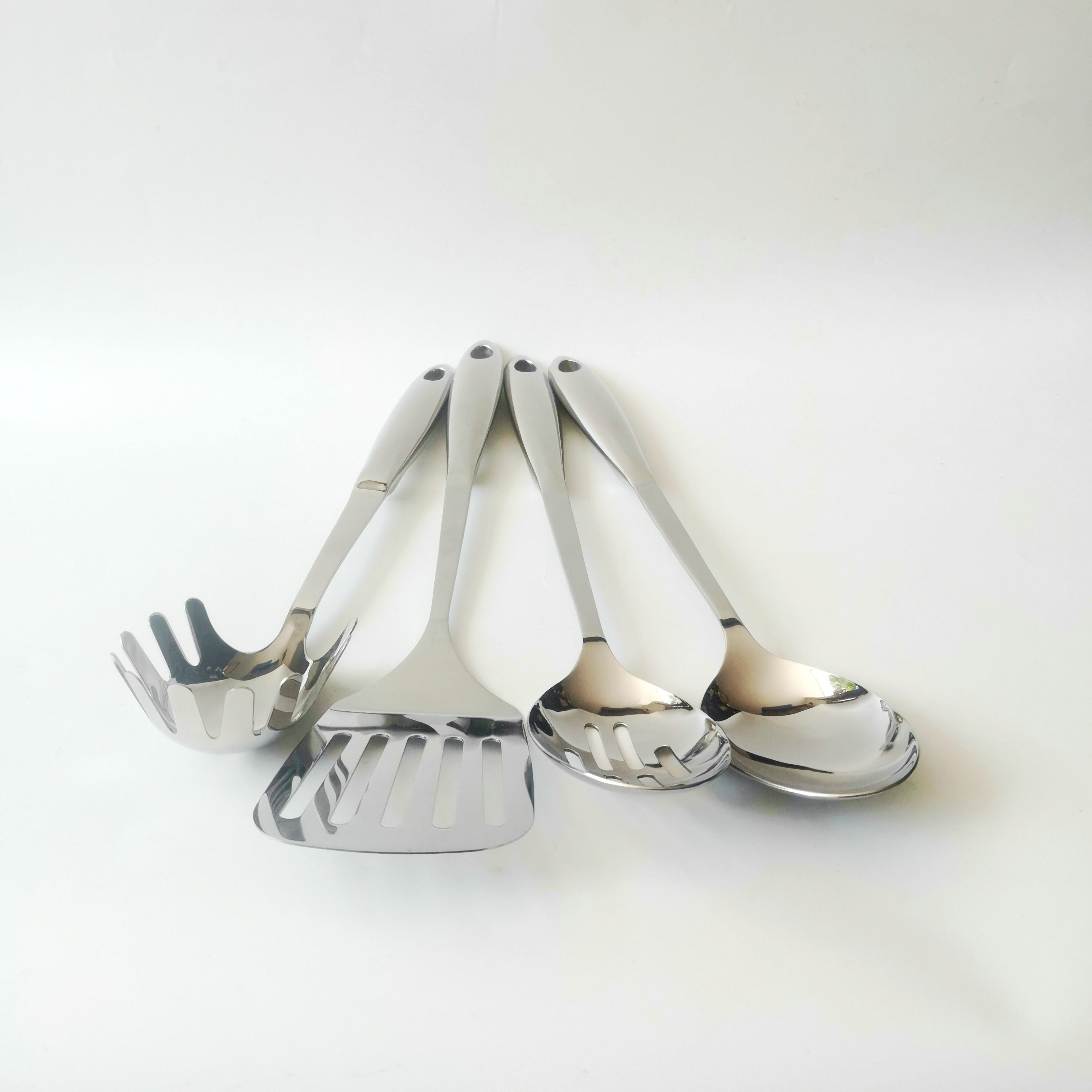 Outlet quality Stainless Steel Stir-fry Broth Spoon for leaking spoon Flour Spoon Mixed With flat Pan Shovel Home Hotel Communal Spoon