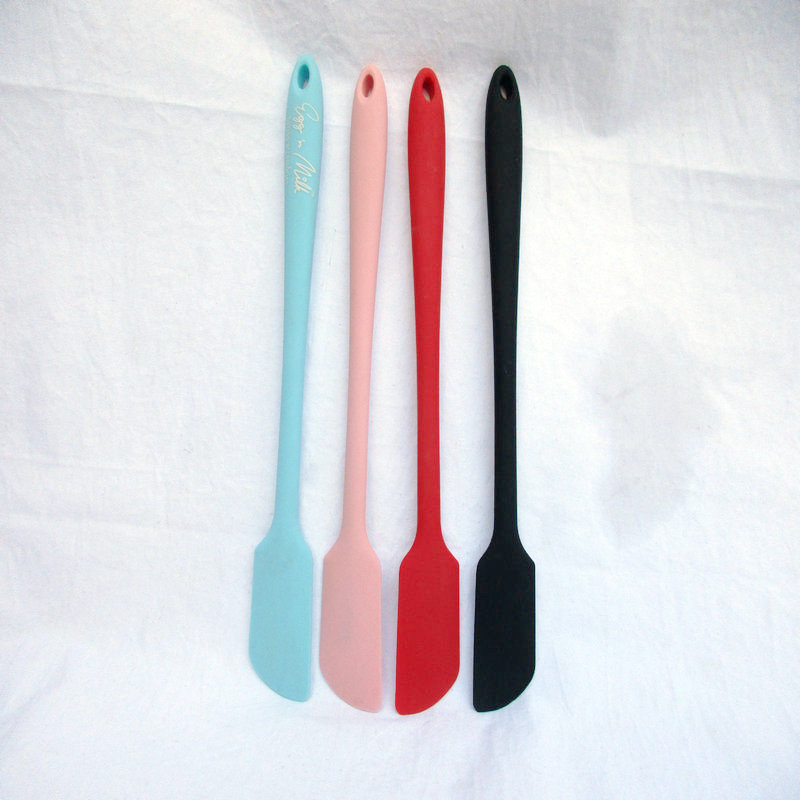 Foreign trade baking silicone scraper resistant high temperature one rubber scraper cake cream wiper face