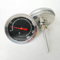 Stock cheap to sell stainless steel thermometer bimetal axial pointer boiler pipe oven Industrial Thermometer