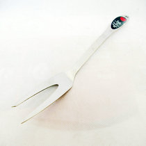 304 stainless steel lengthened 2 teeth U-shaped barbecue fork roast lamb fork big split meat fork outdoor barbecue tool