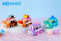 Micro-drill small particles building blocks for childrens toys cartoon animation model boys and girls gift gifts