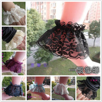 Wheehing Hall X45 Black white 100 Lace Lace lace Wrist Sexy Cute Socks Socks Socks Socks PANTS FEET