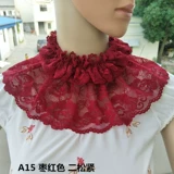 Оригинальное осеннее кружевное удерживающее тепло ювелирное украшение, шарф, шарф-платок, комплект, фальшивый воротник, в корейском стиле