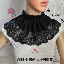 Korean version Four Seasons cute and thin style Fashion 100 Hitch Set Head Lace Warm Fake Collar shawl Shoulder Scarring Tattoo