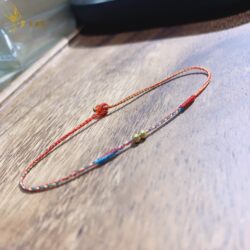 Original hand-woven commemorative anniversary customized ultra-fine 0.5mm diamond knot four-strand braid bracelet bracelet and anklet 1314