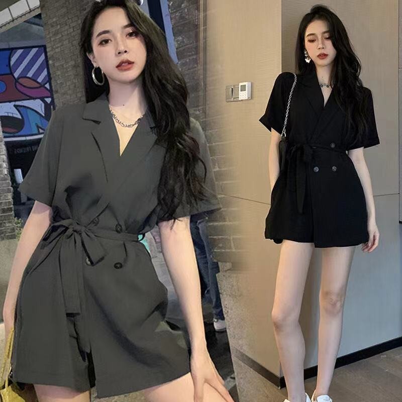 2022 Summer New Suit Dress for Women, Thin Style, Internet Celebrity Style, Waist-Cinching Pants Skirt, Elegant Casual Little Black Dress 2022 Summer New Suit Dress for Women, Thin Style, Internet Celebrity Style, Waist-Cinching Pants Skirt, Elegant Casual Little Black Dress