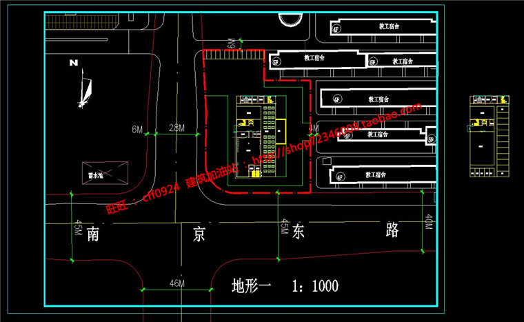 NO02051厂区食堂餐厅建筑方案设计学生设计cad图纸su模型效...-9