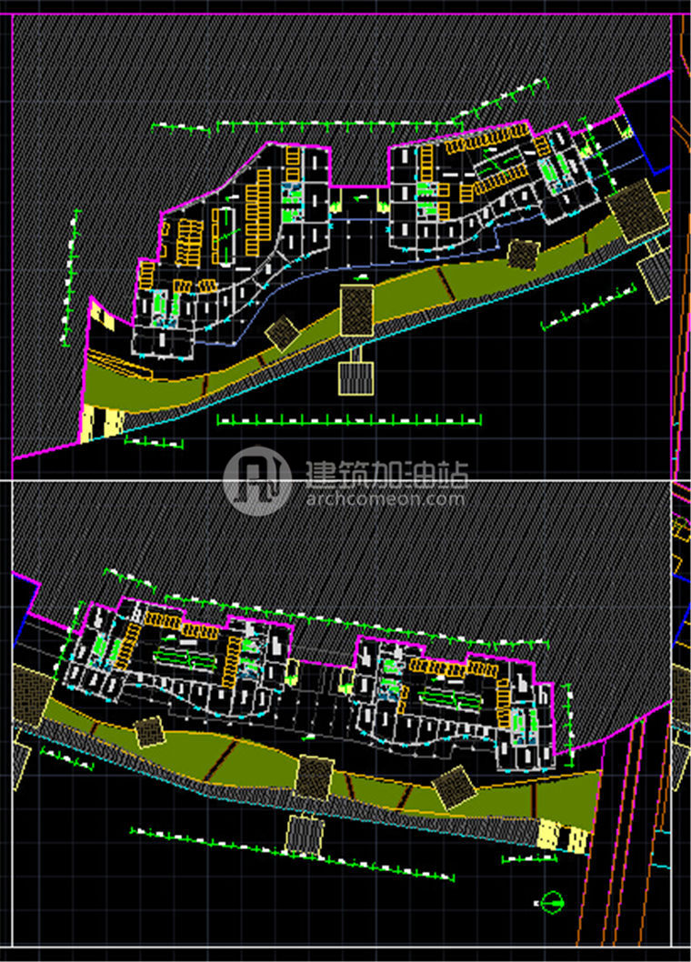 JZ077办公写字楼区项目设计 su模型 cad图纸 效果图-42