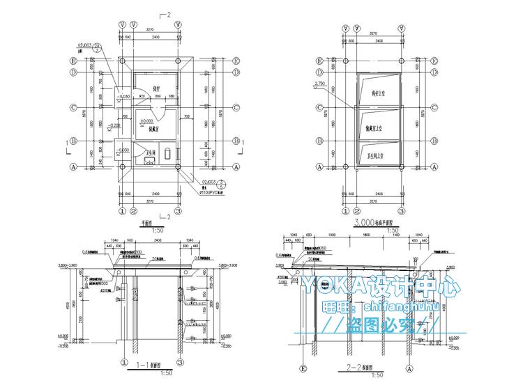 TU03018汽车展厅3d模型4S专卖店美容维修装修cad施工图效果图-51