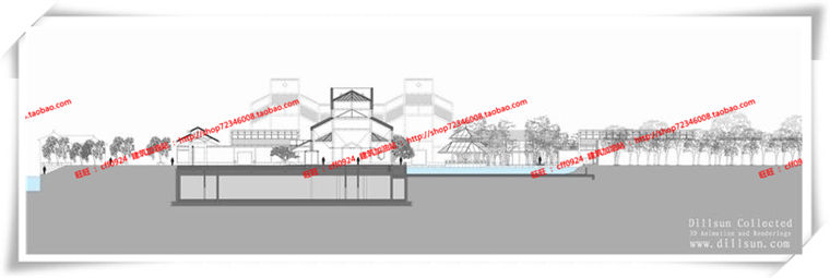 JZ104大师作品贝律铭苏州博物设计资料su模型+建筑cad图纸-34