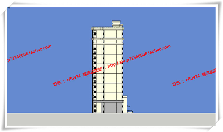 JZ285高层多层住宅小区 户型 cad总图+su模型+效果图+3Dmax-8