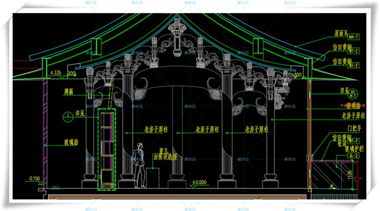 TU00572梁建国北京集美组万柳书院会所+CAD施工图+效果图软...-15