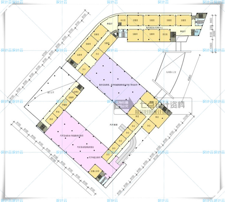 TU00826学校办公建筑科研中心技术方案设计文本+cad+su-10