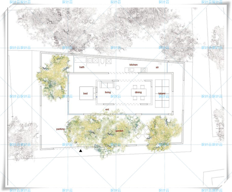 TU00923house n住宅 su模型 含cad+PPT+AI 藤本壮介抄绘作品-3