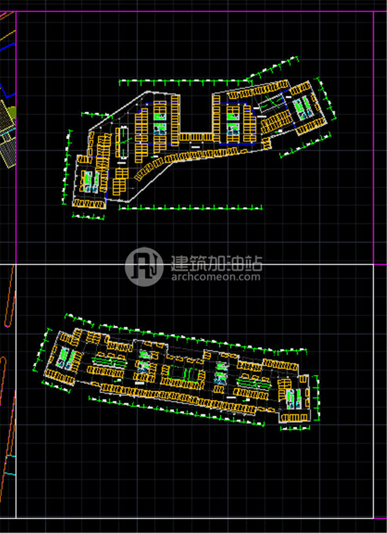 JZ077办公写字楼区项目设计 su模型 cad图纸 效果图-44