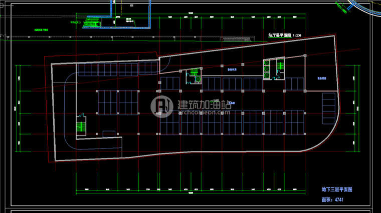 JZ072高层办公 办公综合体 SU模型 cad图纸效果图-20