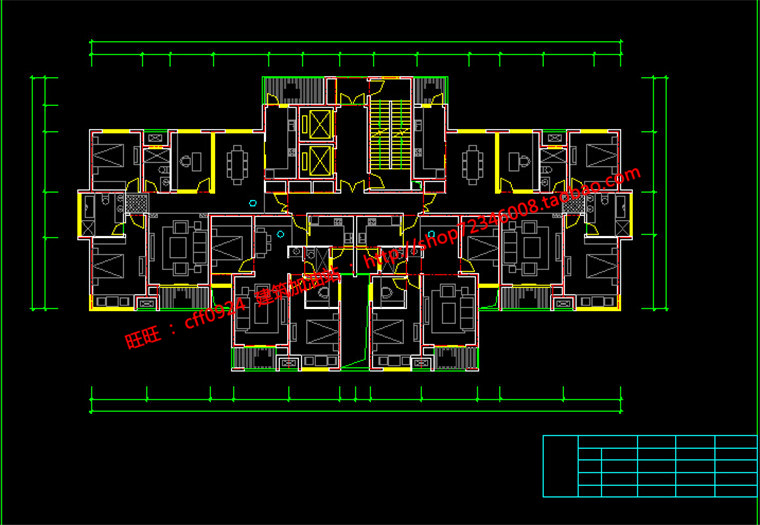 NO00193商业综合体商住楼建筑方案设计su模型cad图纸效果图-15