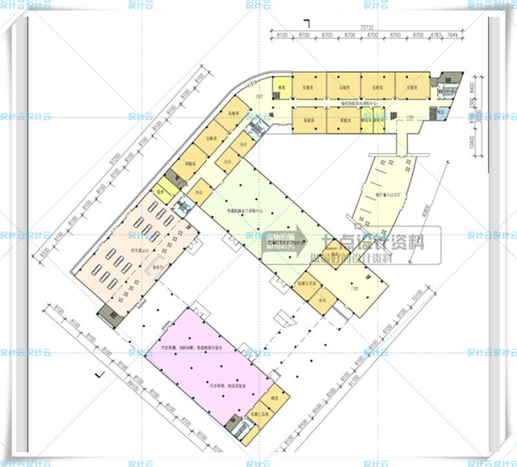 TU00826学校办公建筑科研中心技术方案设计文本+cad+su-9