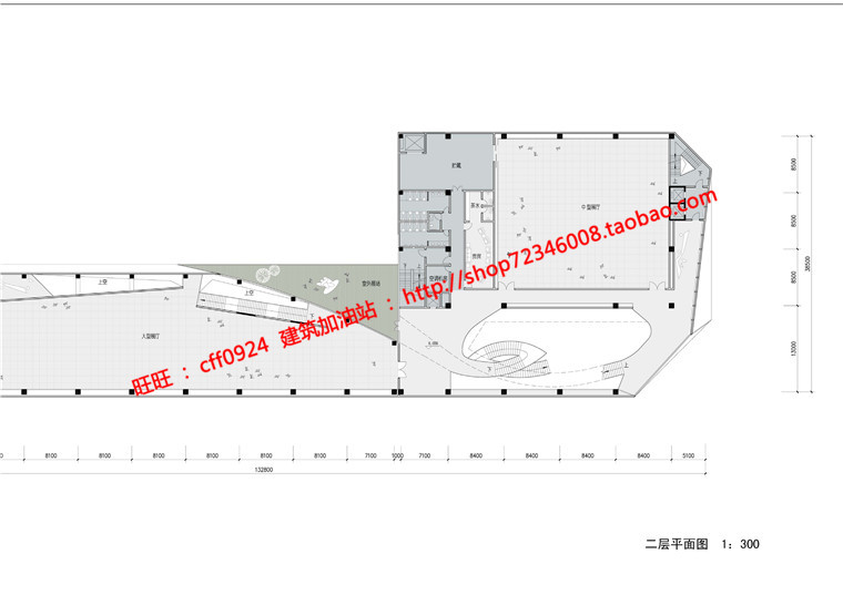 NO01516美术展览馆设计项目资源cad图纸平立剖效果图文本-16