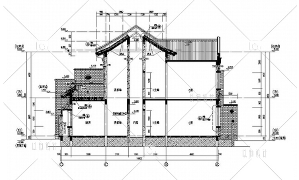 YH00596小区多层户型住宅楼建筑高端施工图CAD效果图-10