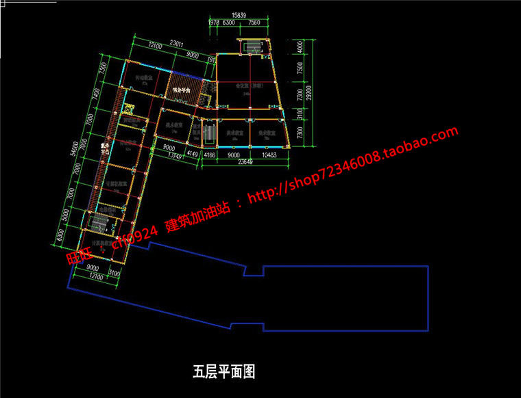 NO0135540班小学建筑方案设计cad总图平立面su模型-12