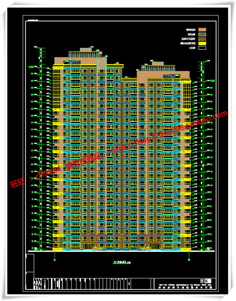 JZ277小区高层住宅比较齐全cad图纸、SU模型、草图模型、效...-22