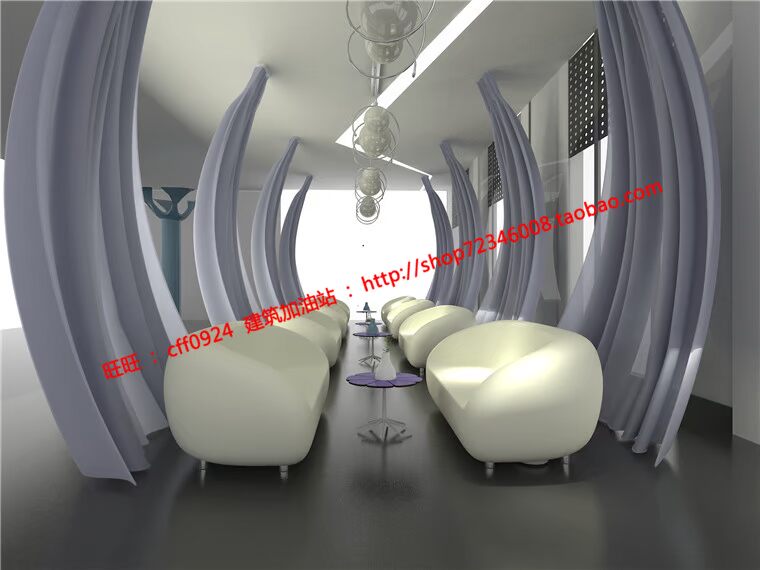 NO01842艺术度假酒店设计3d效果图cad施工图ppt文本排版psd-6