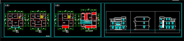 中式徽派小别墅SU模型/Sketchup模型+cad方案图纸+效果图+psd素...-9