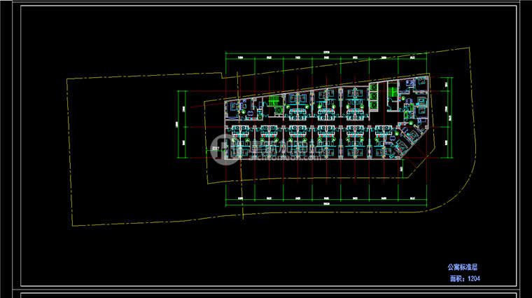 JZ072高层办公 办公综合体 SU模型 cad图纸效果图-21