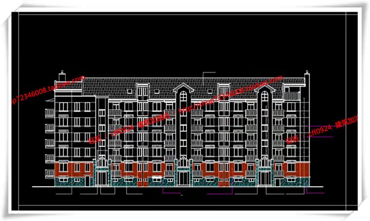 JZ284六合院住宅平立面总图SU模型+cad图纸+效果图+3Dmax模型-13