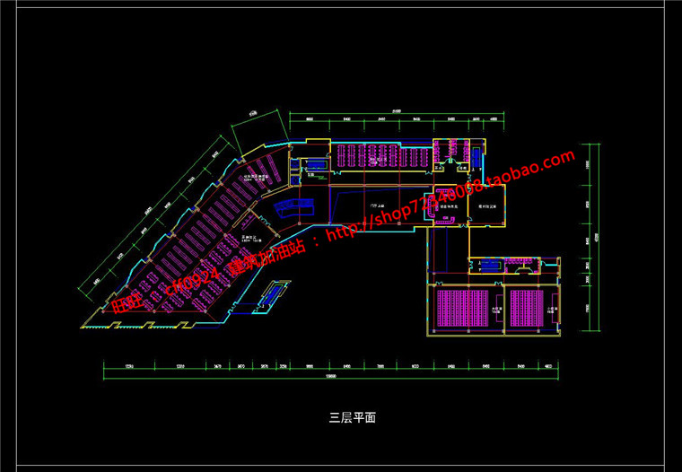 NO01277现代图书馆建筑方案设计多层教育建筑cad图纸效果图s...-32